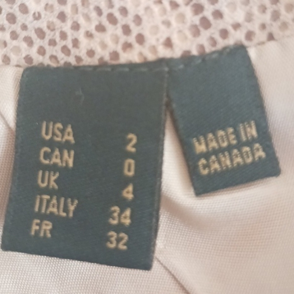 Vintage women's Leather skirt, U.S. size 2 Danier/Canada/-reptile Print - Picture 6 of 13